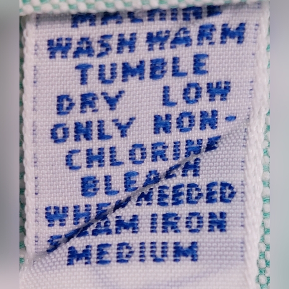 Ralph Lauren Shirt Mens Size 15.5-34 Green Mint Polo Flesh Pony Button Down - Picture 9 of 11